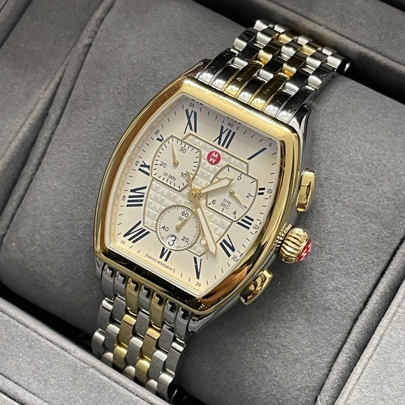 Michele Releve Two Tone Gold & Silver Watch - Picture 3 of 16